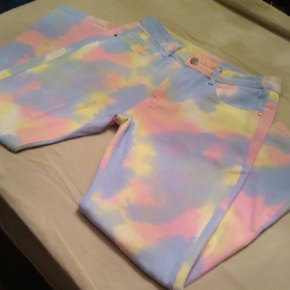 Pastel Straight-Leg Jeans, 🏳️‍⚧️, #30